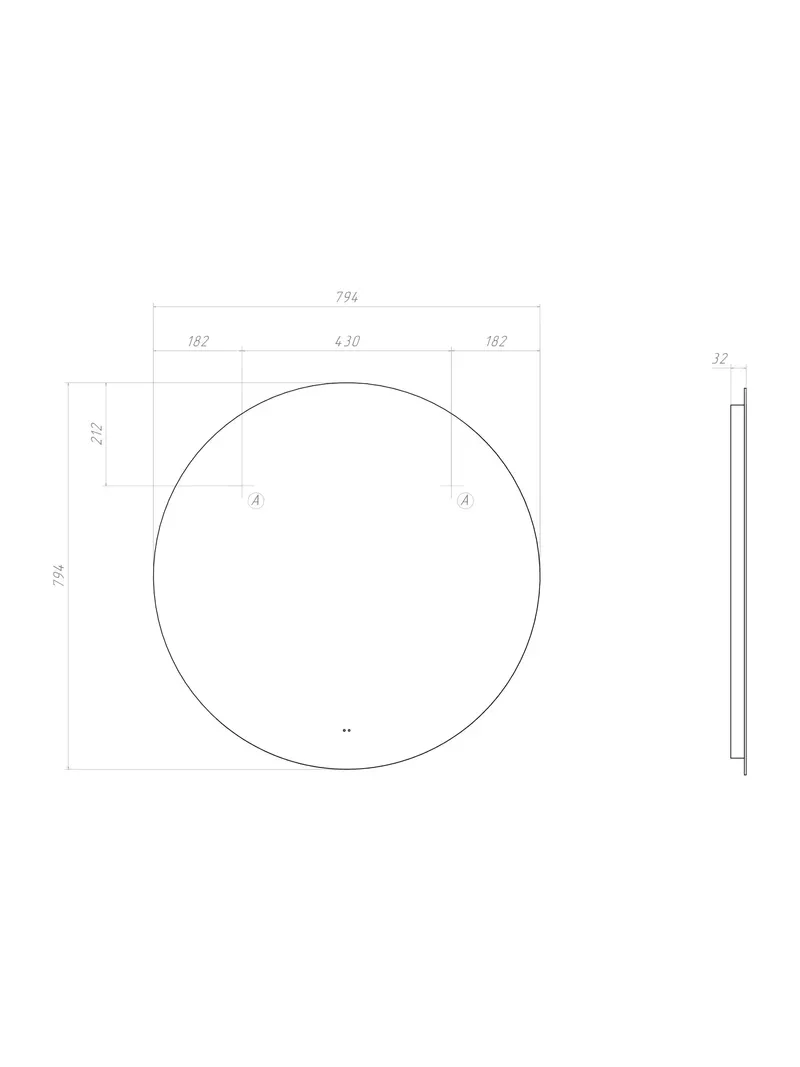 Зеркало Paola Comfort 800 OLEVARO-11