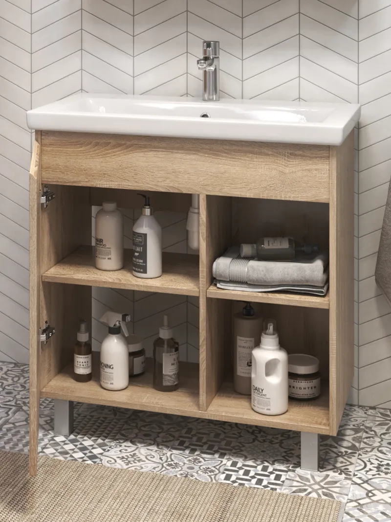 Тумба под раковину Modul 800-1-0 (Como) дуб сонома-1