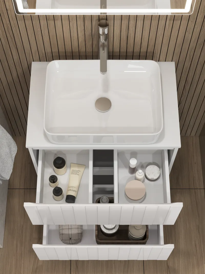 Тумба под раковину Ellio 700-0-2 со столешницей-3