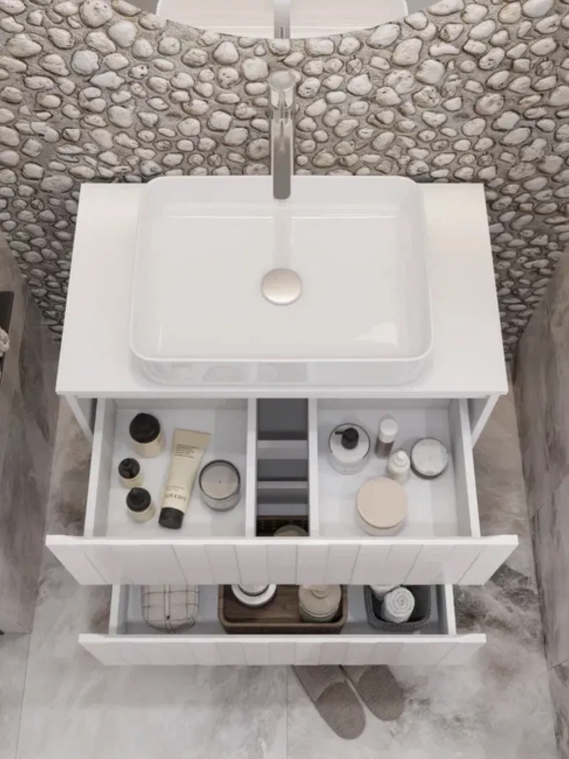 Тумба под раковину Ellio 800-0-2 со столешницей-2