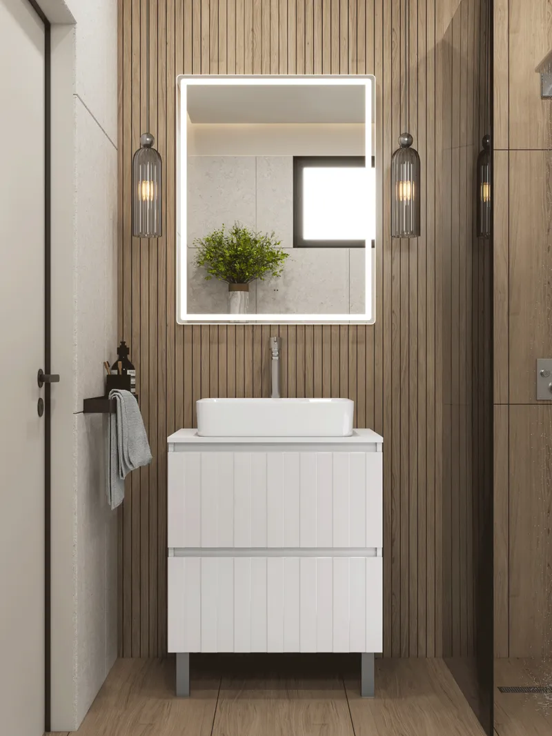 Тумба под раковину Ellio 700-0-2 со столешницей-4