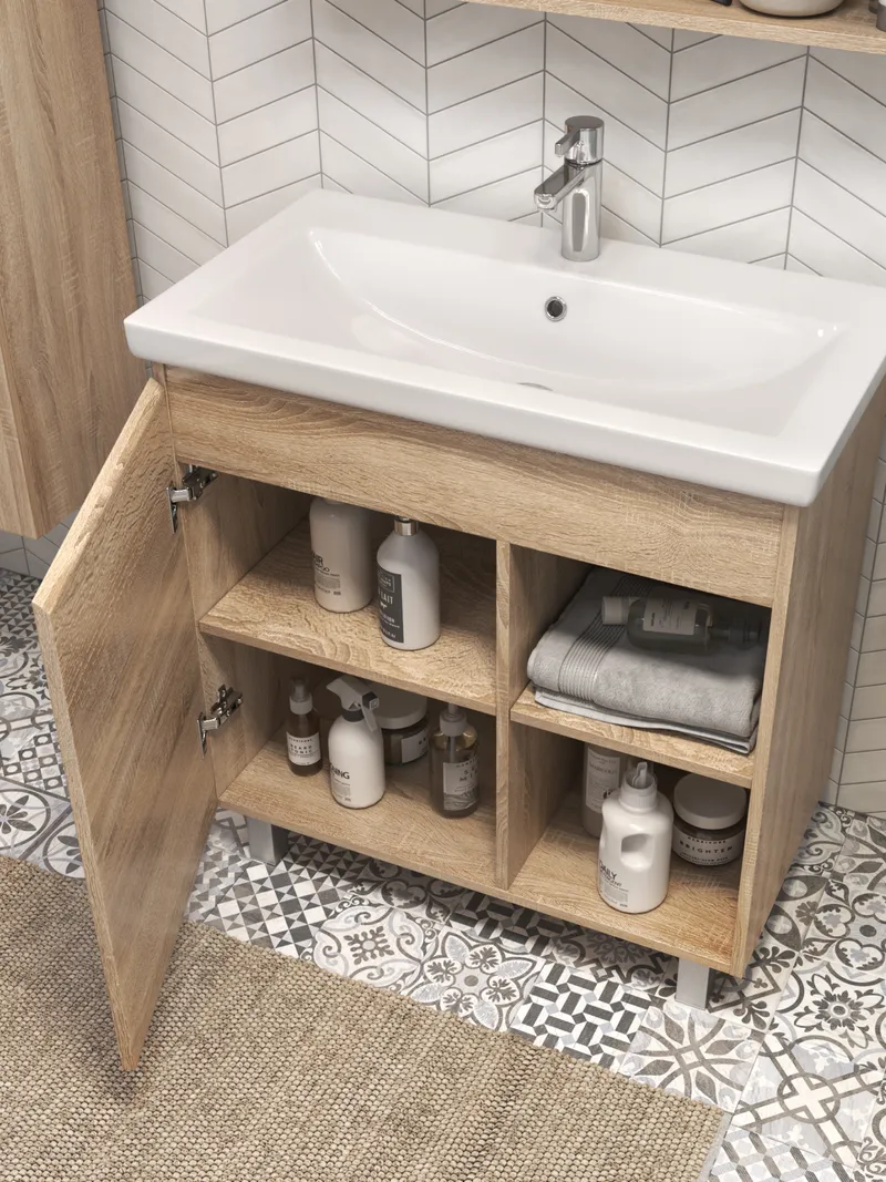 Тумба под раковину Modul 800-1-0 (Como) дуб сонома-2