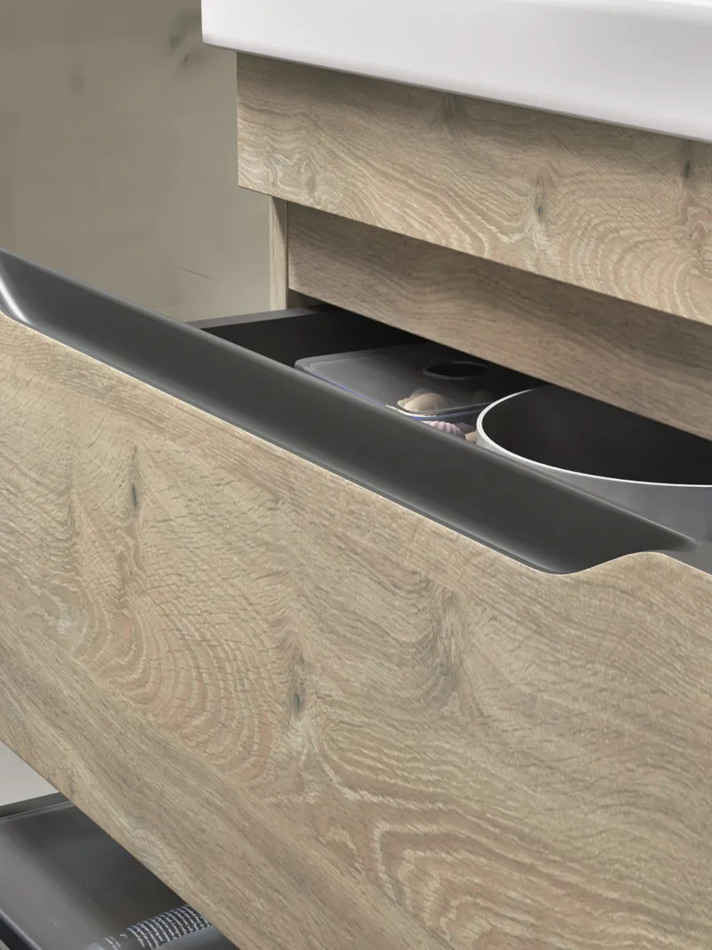 Тумба под раковину навесная Siesta 800-0-2 (Como) дуб давос-5