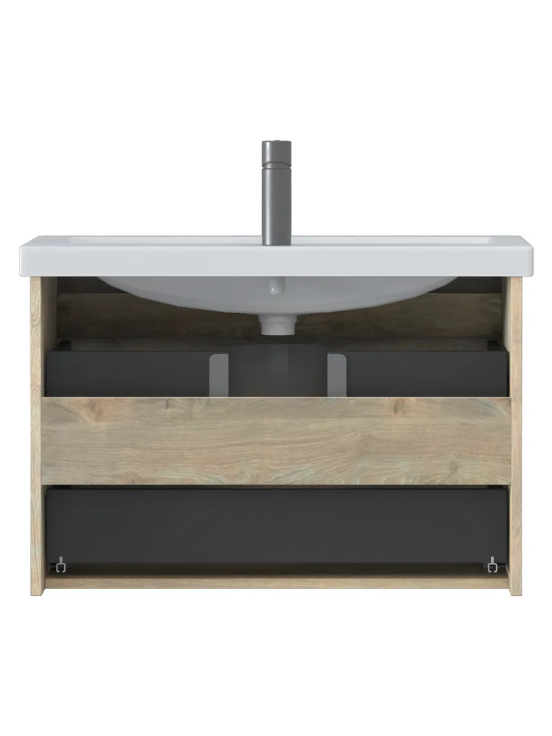 Тумба под раковину навесная Siesta 800-0-2 (Como) дуб давос-1