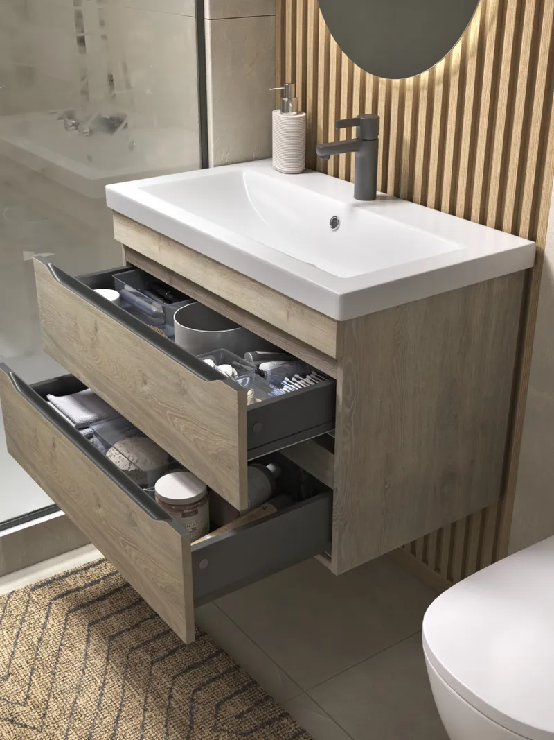 Тумба под раковину навесная Siesta 800-0-2 (Como) дуб давос-4