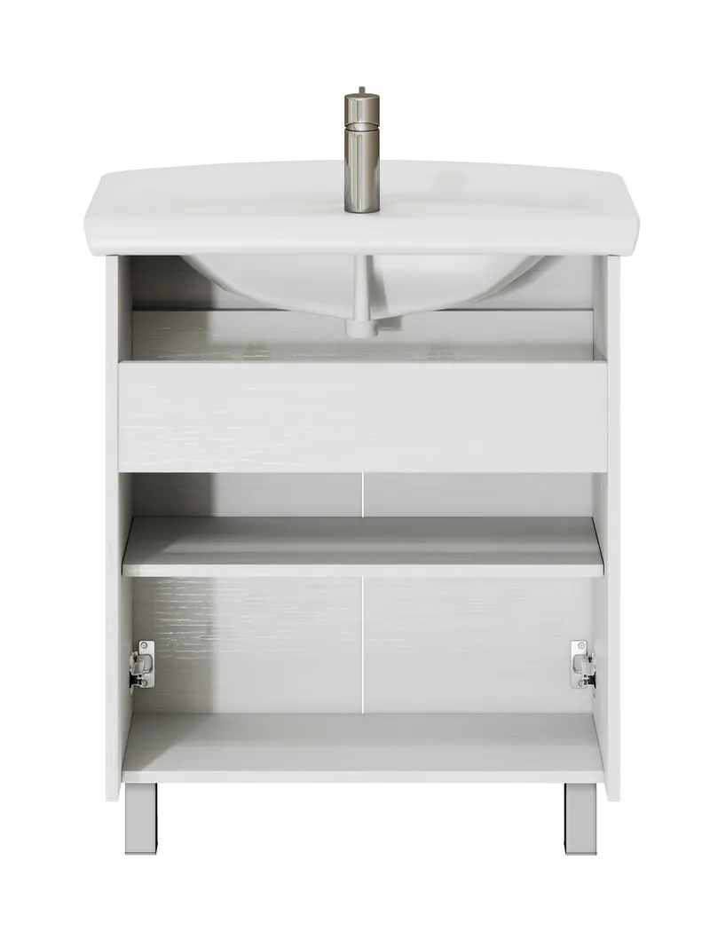 Тумба под раковину Modul 700-2-0 (Балтика) белый-8