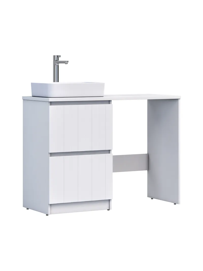 Тумба под раковину Ellio 1000-0-2 со столешницей под стиральную машину-6