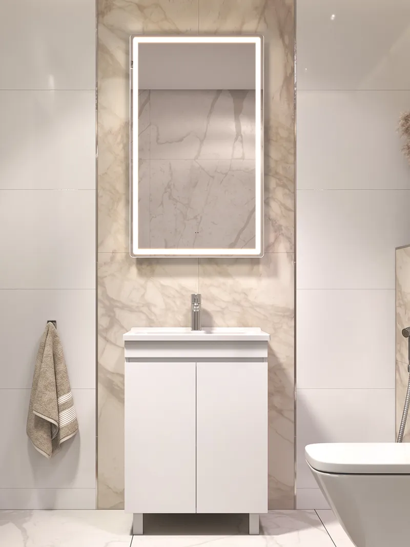 Тумба под раковину Modul 600-2-0 (Азимут) белый-4