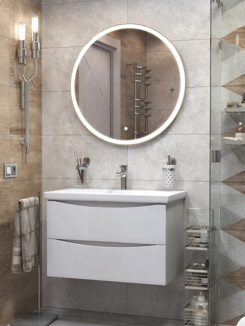 Тумба под раковину Paola 800-0-2 (Como) навесная-4