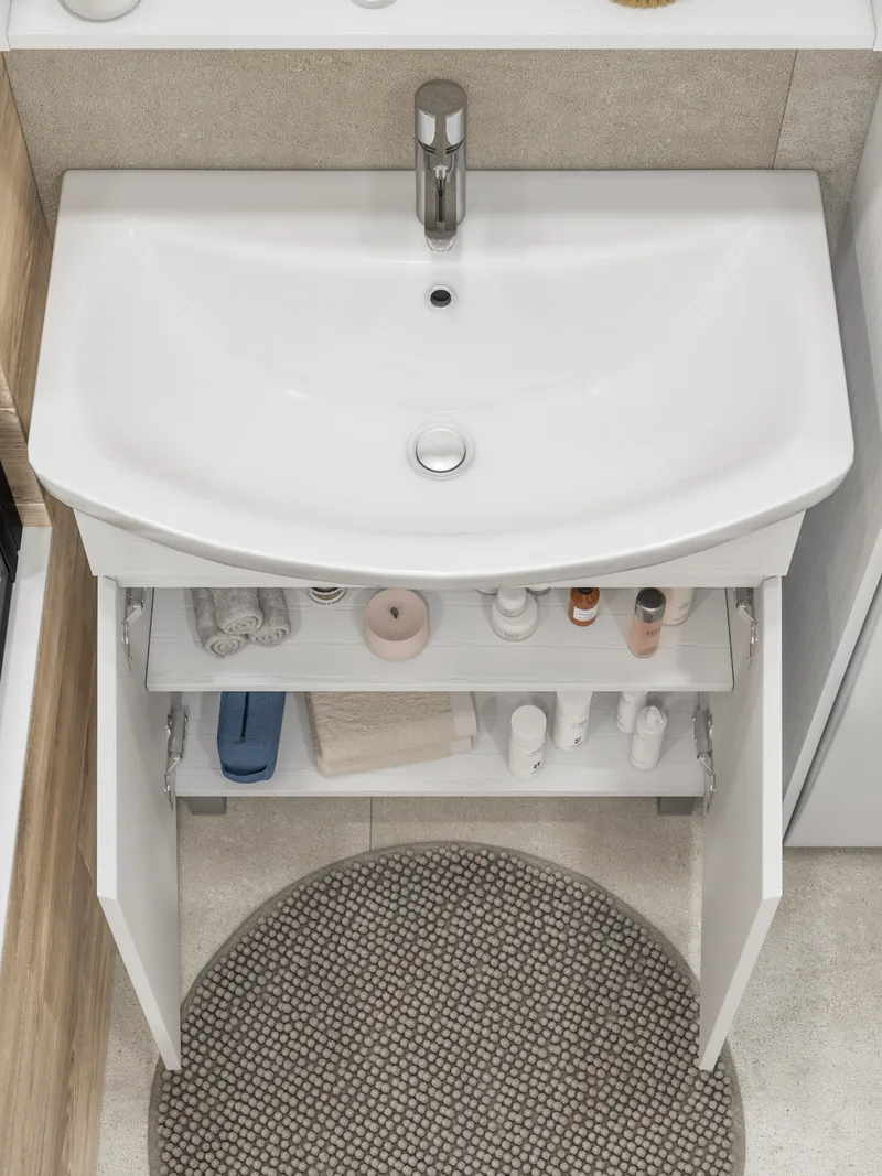 Тумба под раковину Modul 700-2-0 (Балтика) белый-3