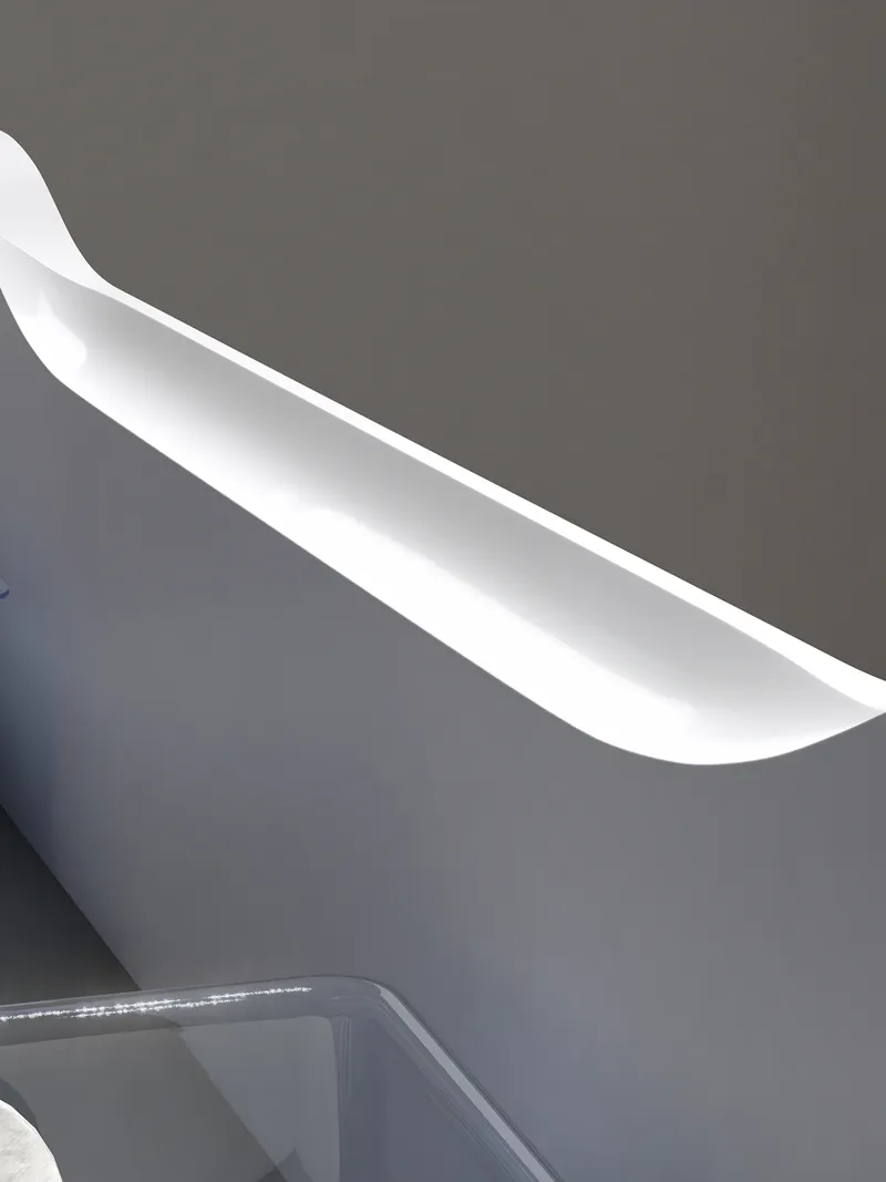 Тумба под раковину навесная Siesta 600-0-2 (Como) белый глянец-5