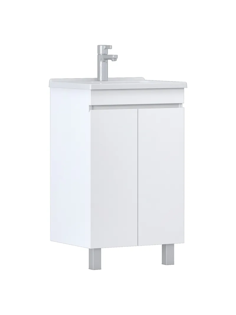Тумба под раковину Modul 500-2-0 (Азимут) белый-7