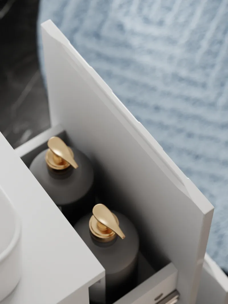 Тумба под раковину Ellio 1000-0-2 со столешницей под стиральную машину-3