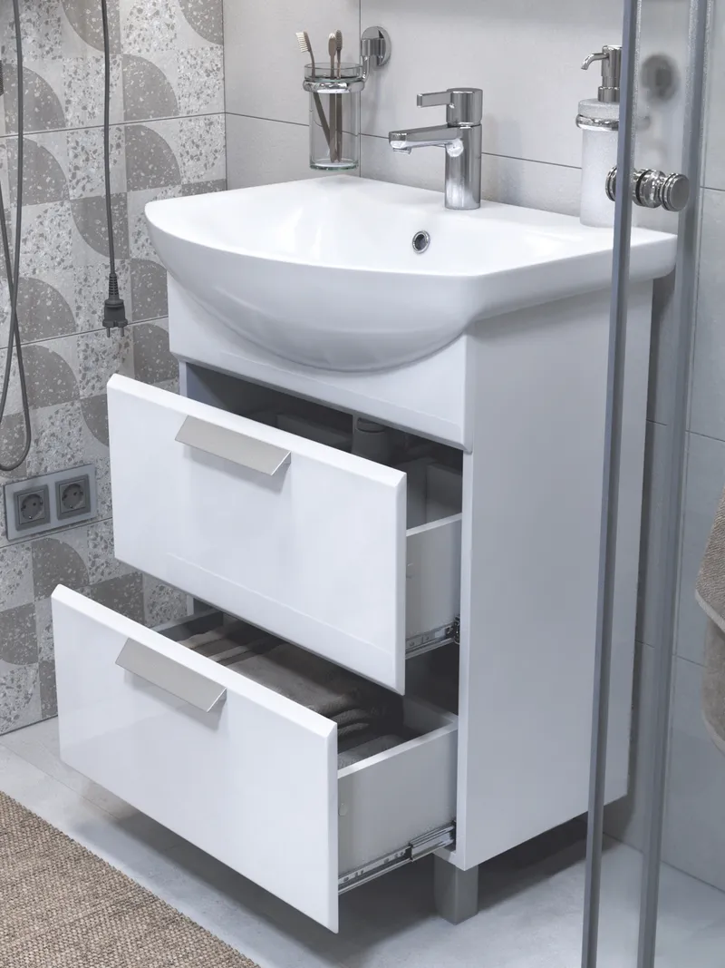 Тумба под раковину Kelly 600-0-2 (Балтика)-2