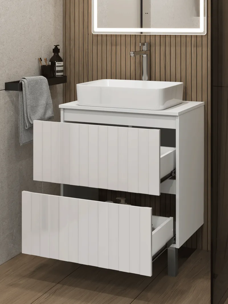 Тумба под раковину Ellio 700-0-2 со столешницей-1