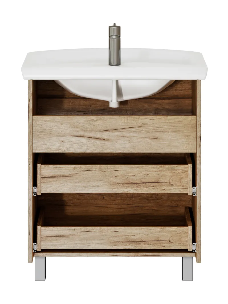 Тумба под раковину Modul 700-0-2 (Балтика) дуб золотой-8