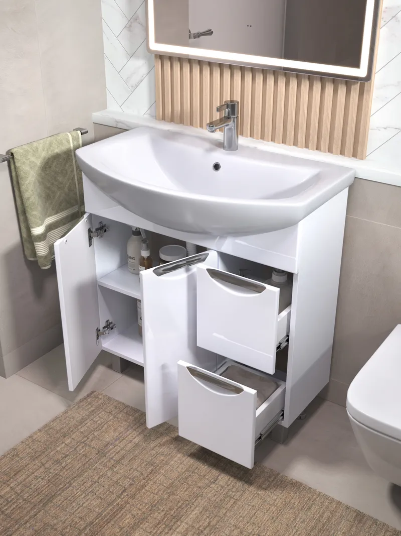 Тумба под раковину Colibri 800-2-2 (Балтика)-1