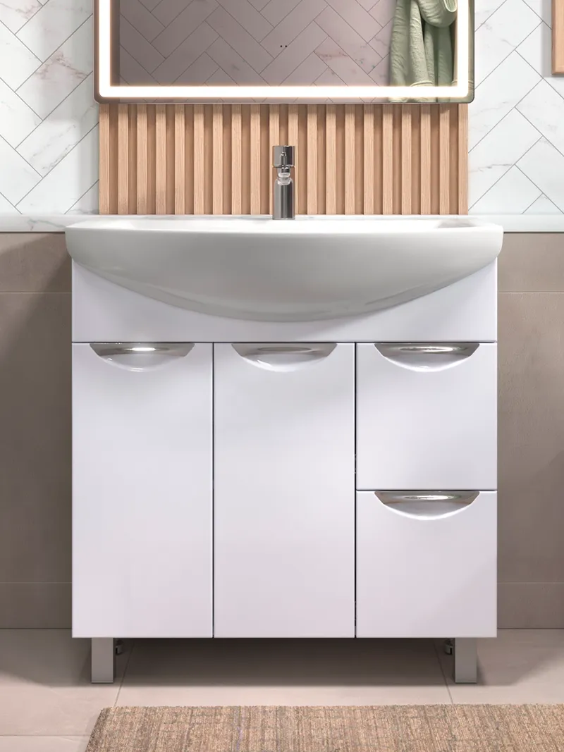 Тумба под раковину Colibri 800-2-2 (Балтика)-0