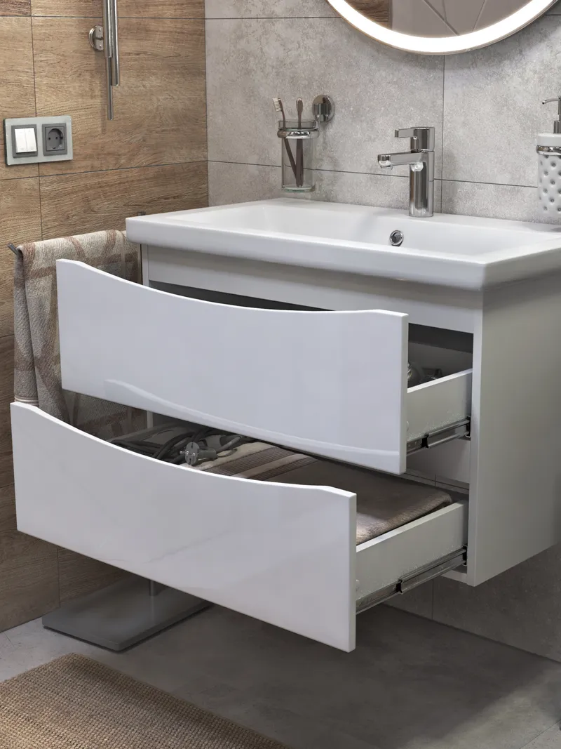 Тумба под раковину Paola 800-0-2 (Como) навесная-1