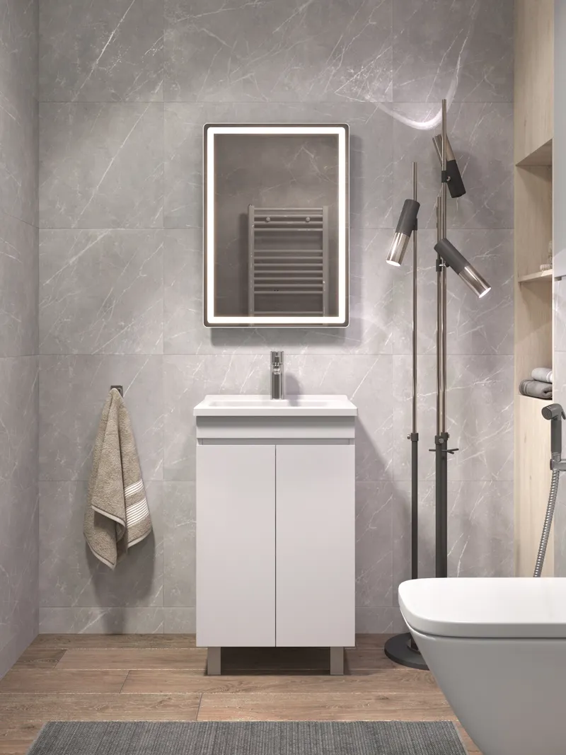 Тумба под раковину Modul 500-2-0 (Азимут) белый-5