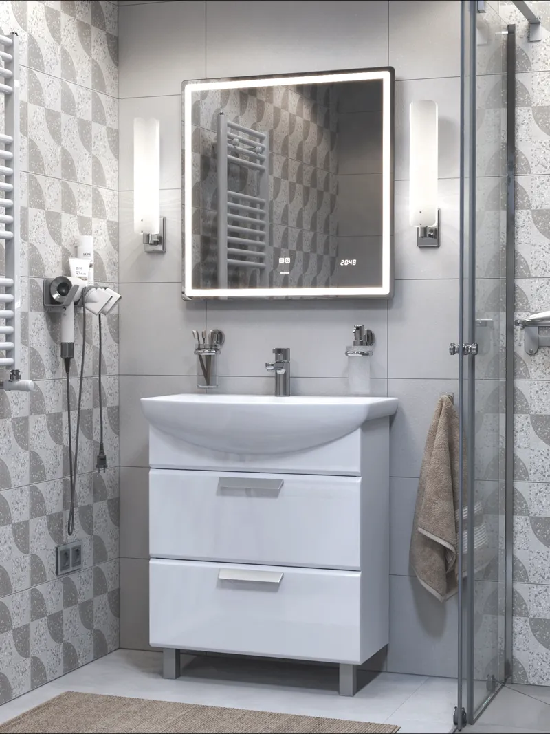 Тумба под раковину Kelly 700-0-2 (Балтика)-0