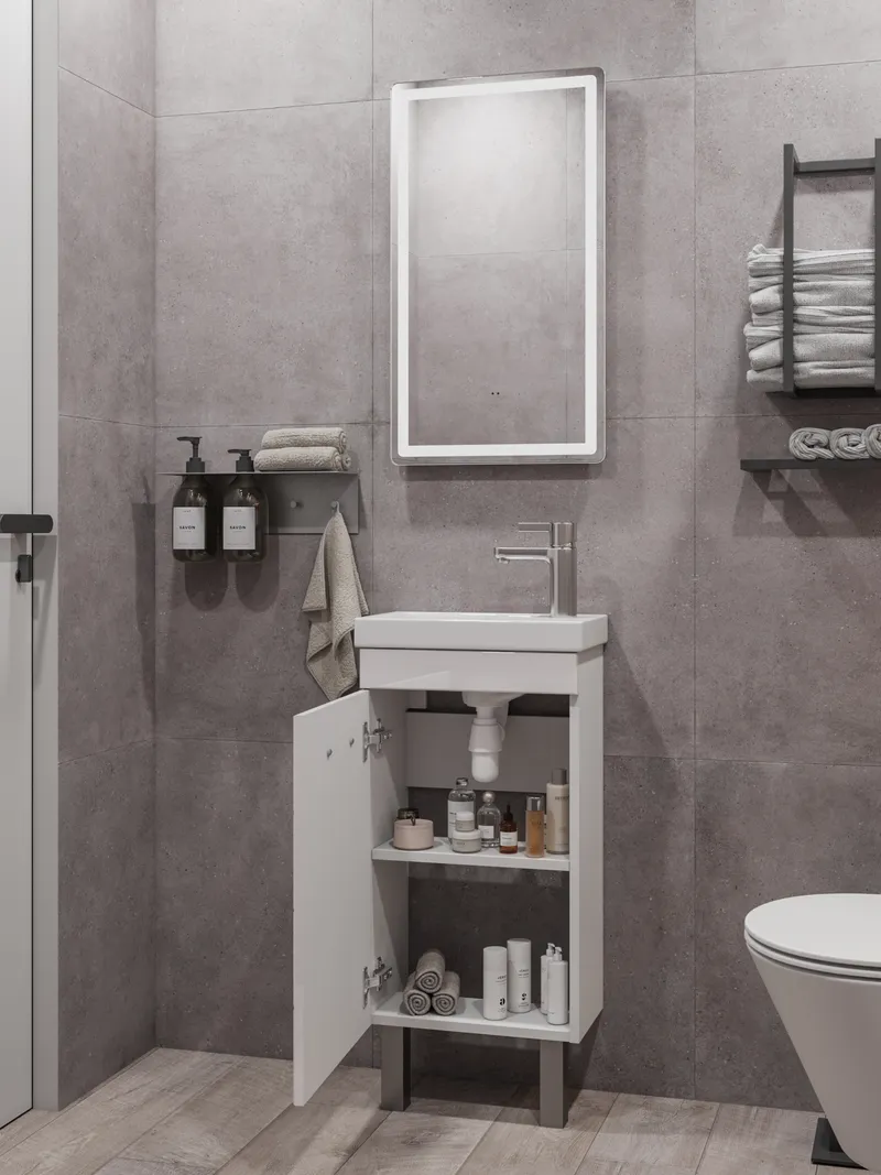 Тумба под раковину Bianca 400-1-0 (Como)-5