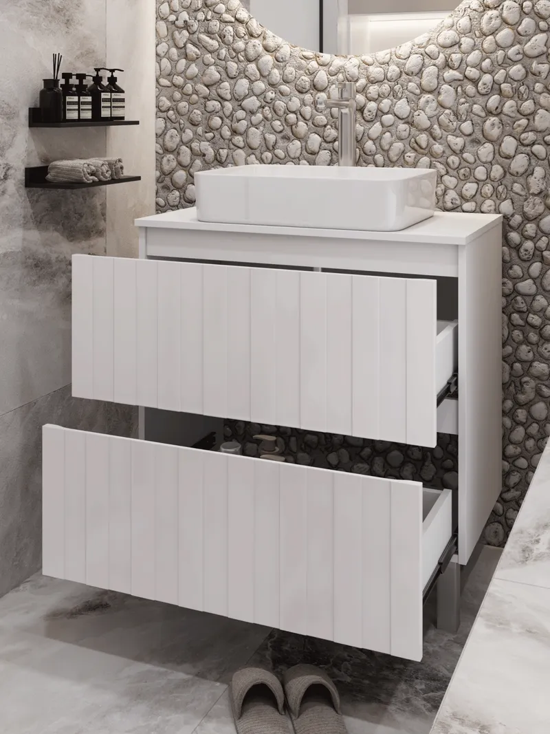 Тумба под раковину Ellio 800-0-2 со столешницей-1