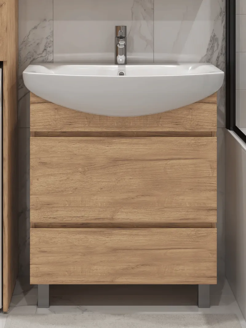 Тумба под раковину Modul 700-0-2 (Балтика) дуб золотой-0