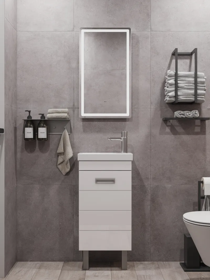 Тумба под раковину Bianca 400-1-0 (Como)-4