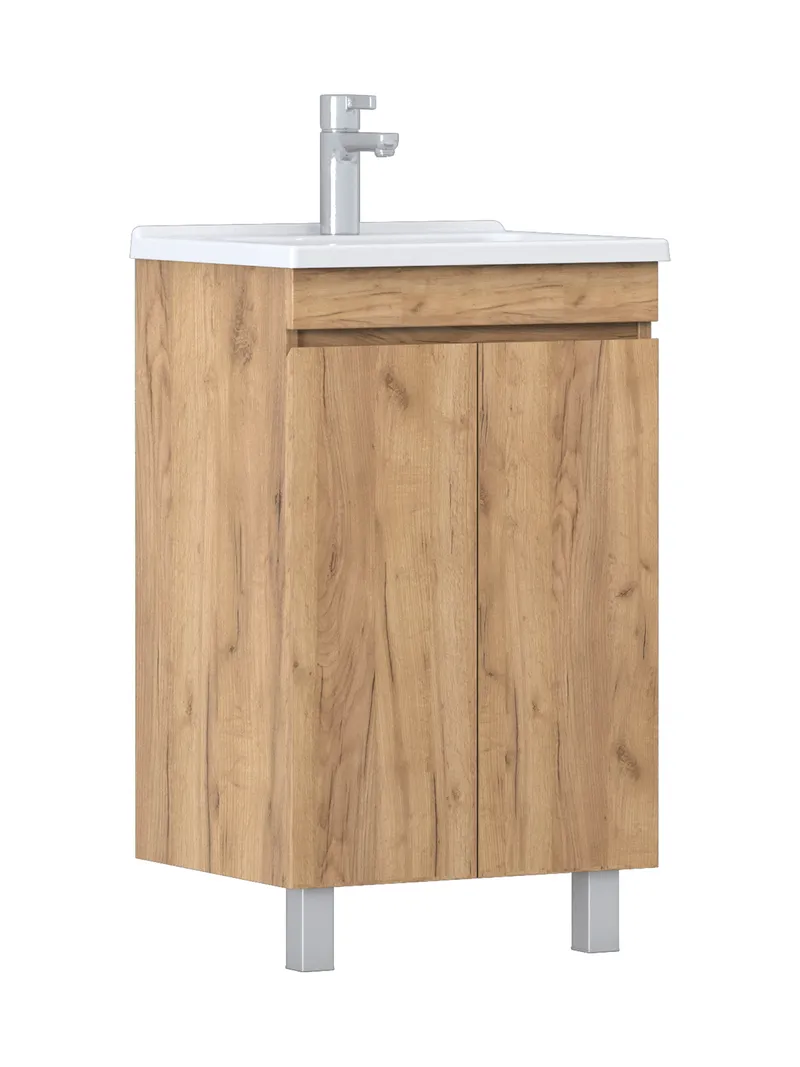 Тумба под раковину Modul 500-2-0 (Азимут) дуб золотой-6