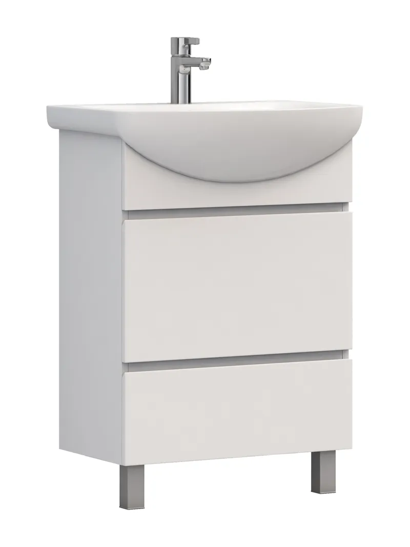 Тумба под раковину Modul 700-0-2 (Балтика) белый-10