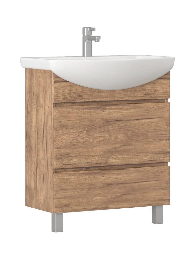 Тумба под раковину Modul 700-0-2 (Балтика) дуб золотой-4