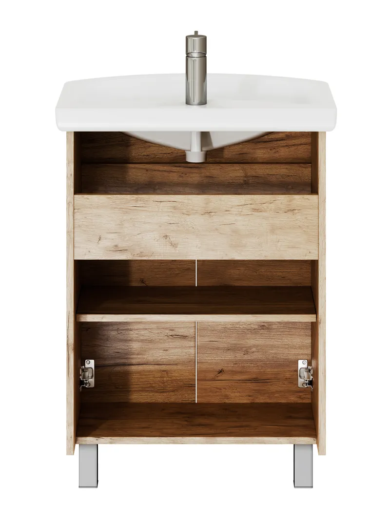 Тумба под раковину Modul 600-2-0 (Балтика) дуб золотой-8