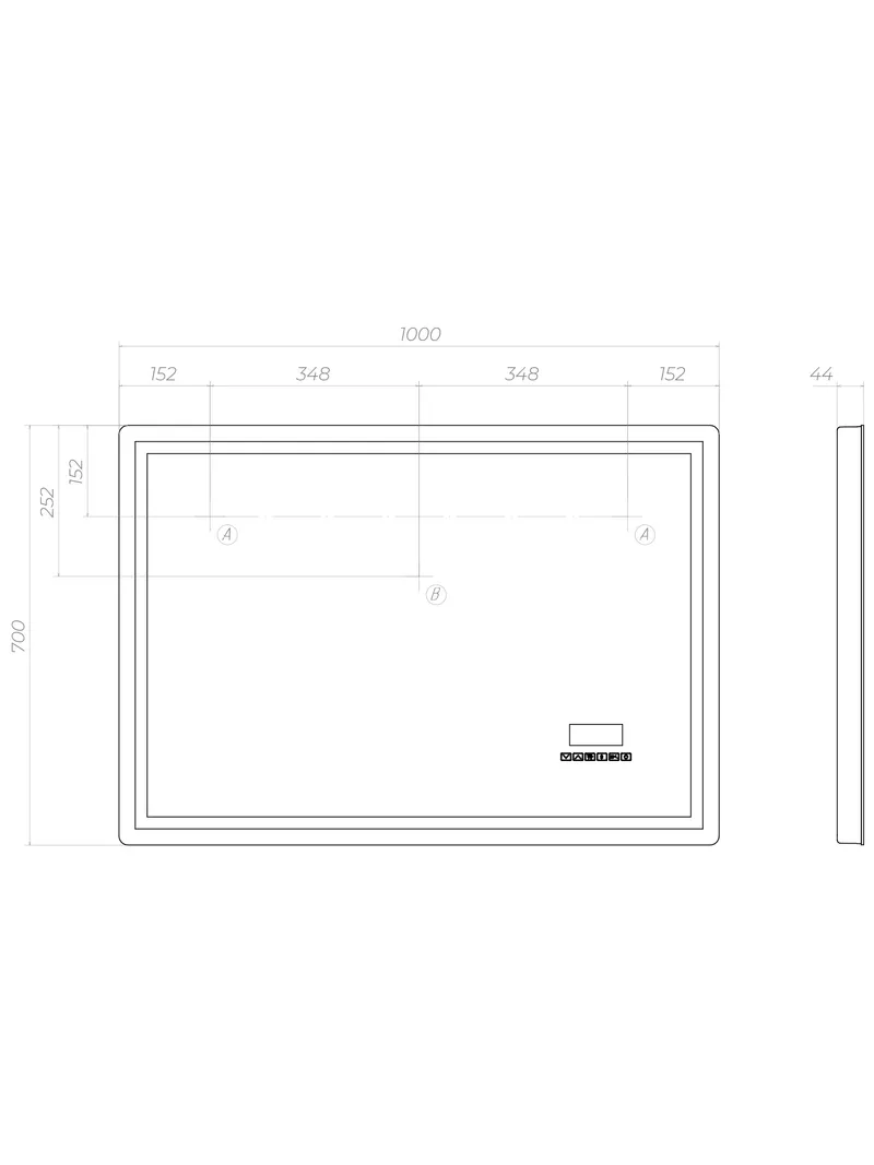 Зеркало Damon Media voice 1000 OLEVARO-4