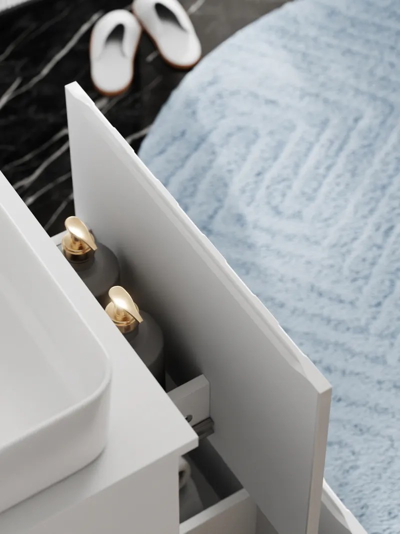 Тумба под раковину Ellio 1200-0-2 со столешницей под стиральную машину-3