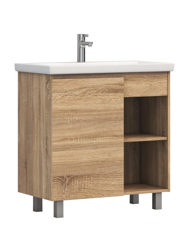 Тумба под раковину Modul 800-1-0 (Como) дуб сонома-6