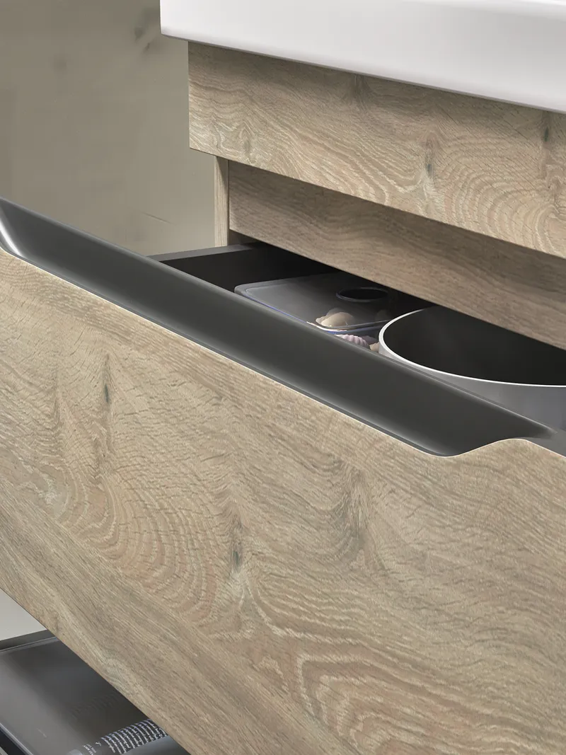 Тумба под раковину навесная Siesta 600-0-2 (Como) дуб давос-5