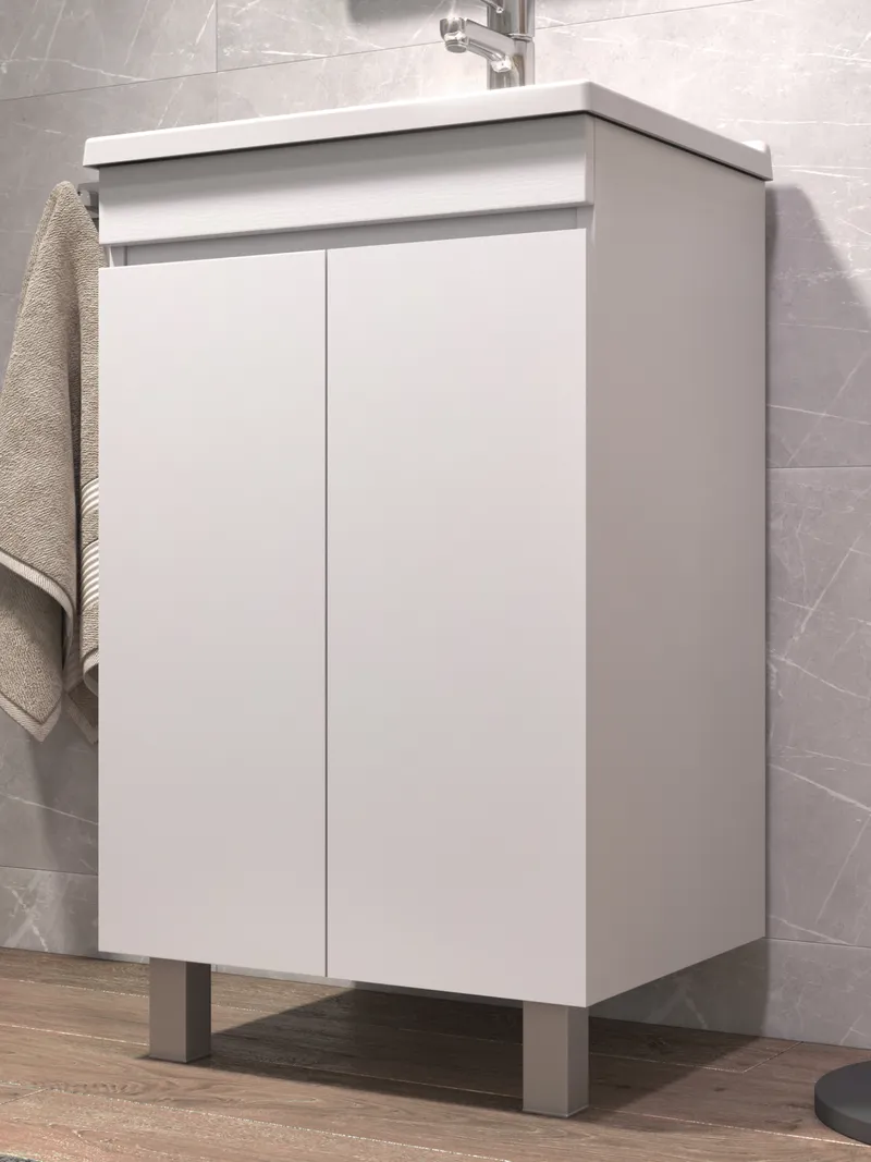 Тумба под раковину Modul 500-2-0 (Азимут) белый-4