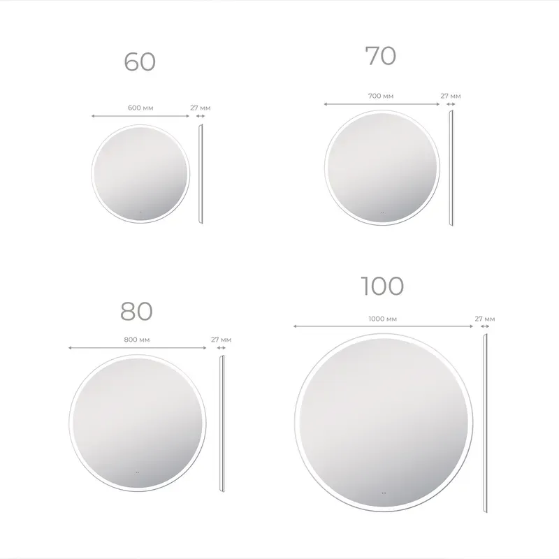 Зеркало Vizo Comfort 700 OLEVARO-8