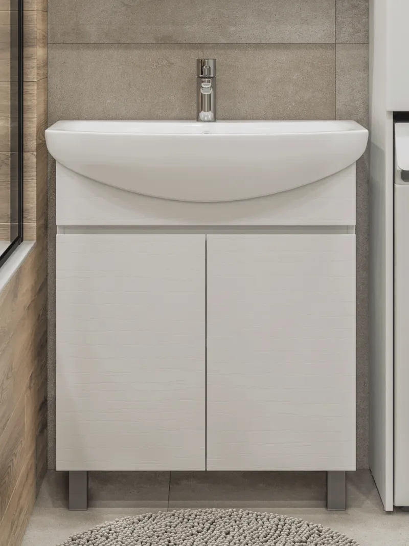 Тумба под раковину Modul 700-2-0 (Балтика) белый-0