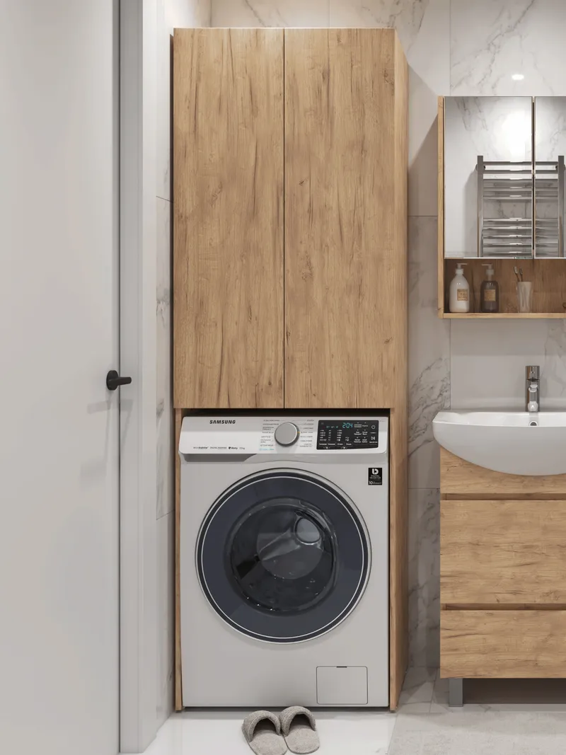 Тумба под раковину Modul 600-0-2 (Балтика) дуб золотой-6