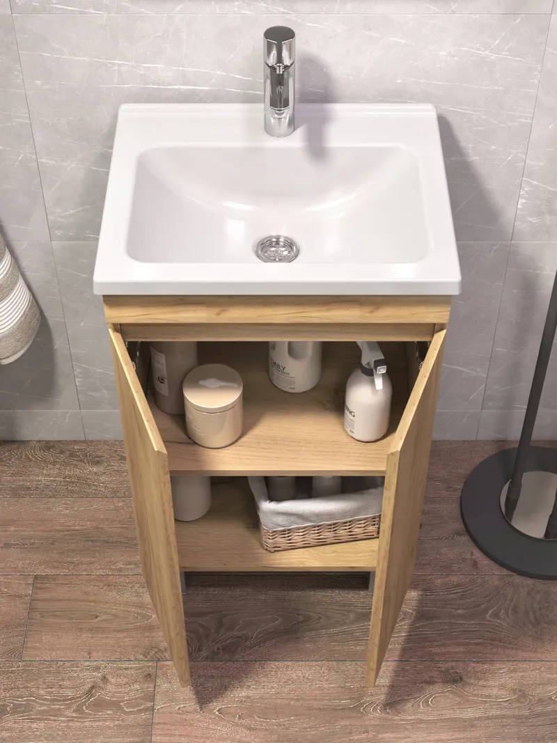 Тумба под раковину Modul 500-2-0 (Азимут) дуб золотой-2