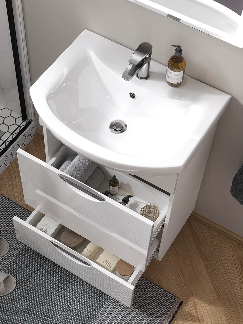 Тумба под раковину Colibri 600-0-2 (Балтика)-1