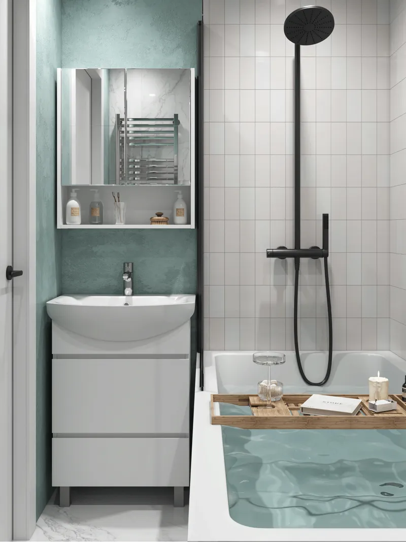 Тумба под раковину Modul 600-0-2 (Балтика) белый-8