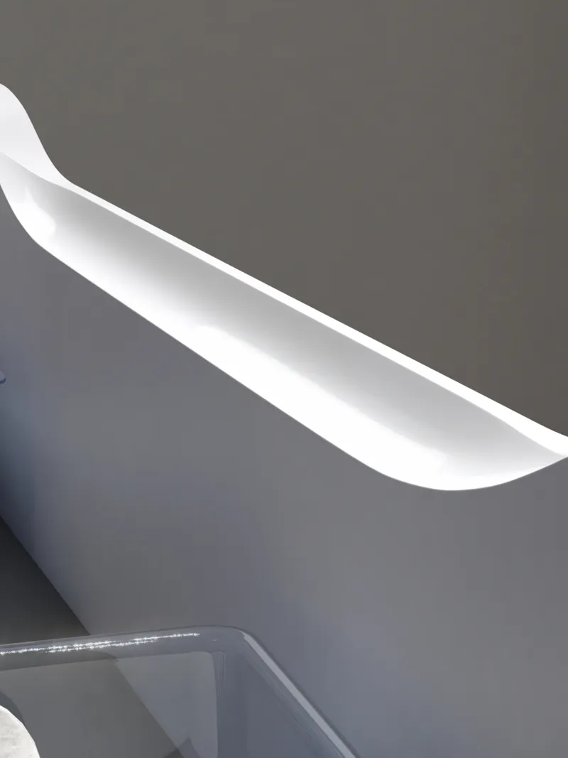 Тумба под раковину навесная Siesta 800-0-2 (Como) белый глянец-5